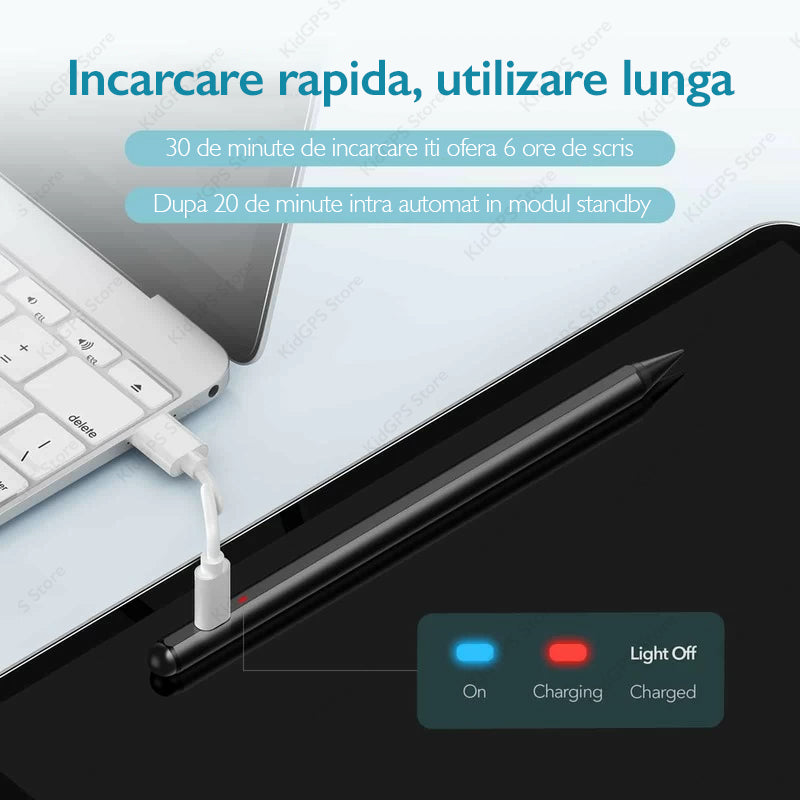 Stylus iPad Pen Techone A3T, Alb Stylus iPad Pen Techone A3T, Alb